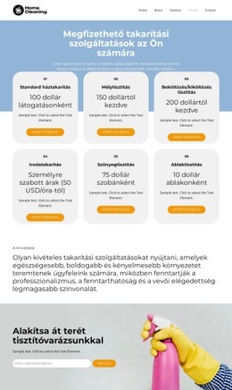 Takarítási Szolgáltatások Díjszabása – Kész Webhelytéma