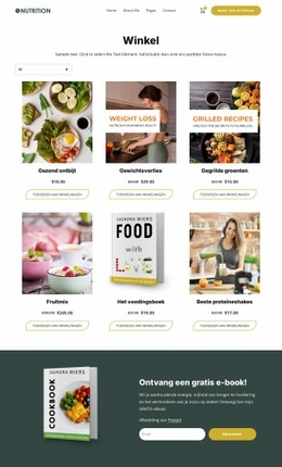 Voedingswinkel - Beste HTML5-Sjabloon