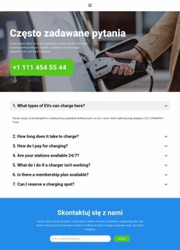 Electric Vehicle Charging - Free HTML Website Builder