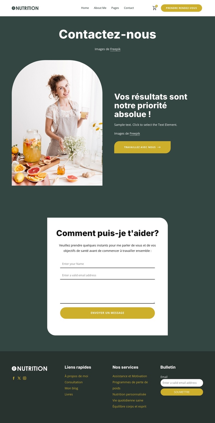 Votre parcours de bien-être commence ici Thème WordPress