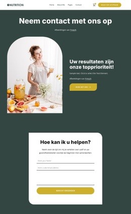 Uw Wellnessreis Begint Hier - HTML Layout Builder