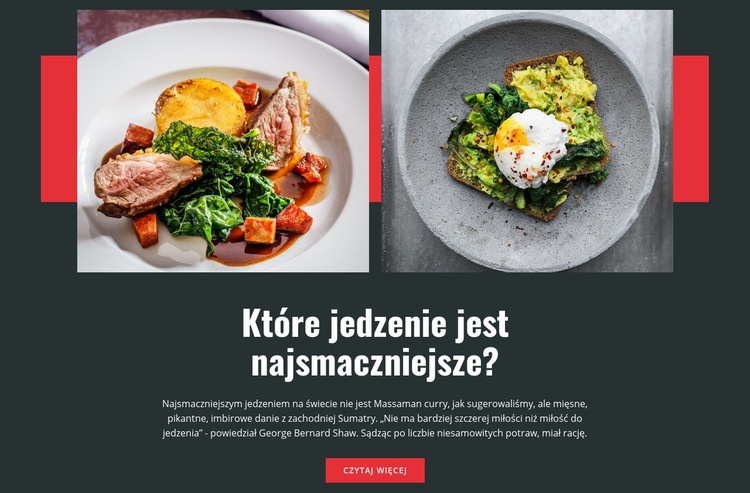 Włoska restauracja Pasta Kreator witryn internetowych HTML