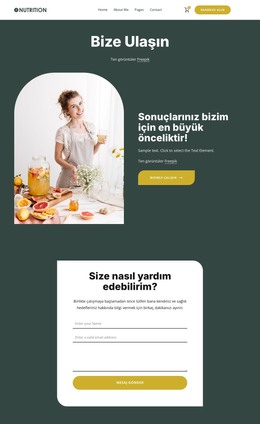 Sağlıklı yaşam yolculuğunuz burada başlıyor HTML Şablonları
