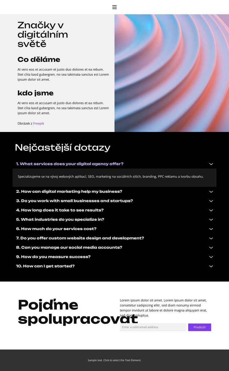 Digitální marketing roste Šablona webové stránky