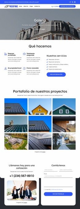 Creador De Sitios Web Premium Para Portafolio Y Proyectos De Cubiertas