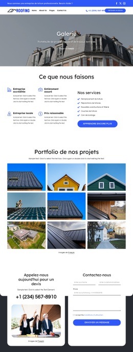 Portfolio Et Projets De Toiture