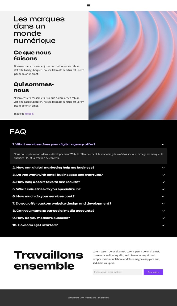 Le marketing numérique augmente Modèle CSS
