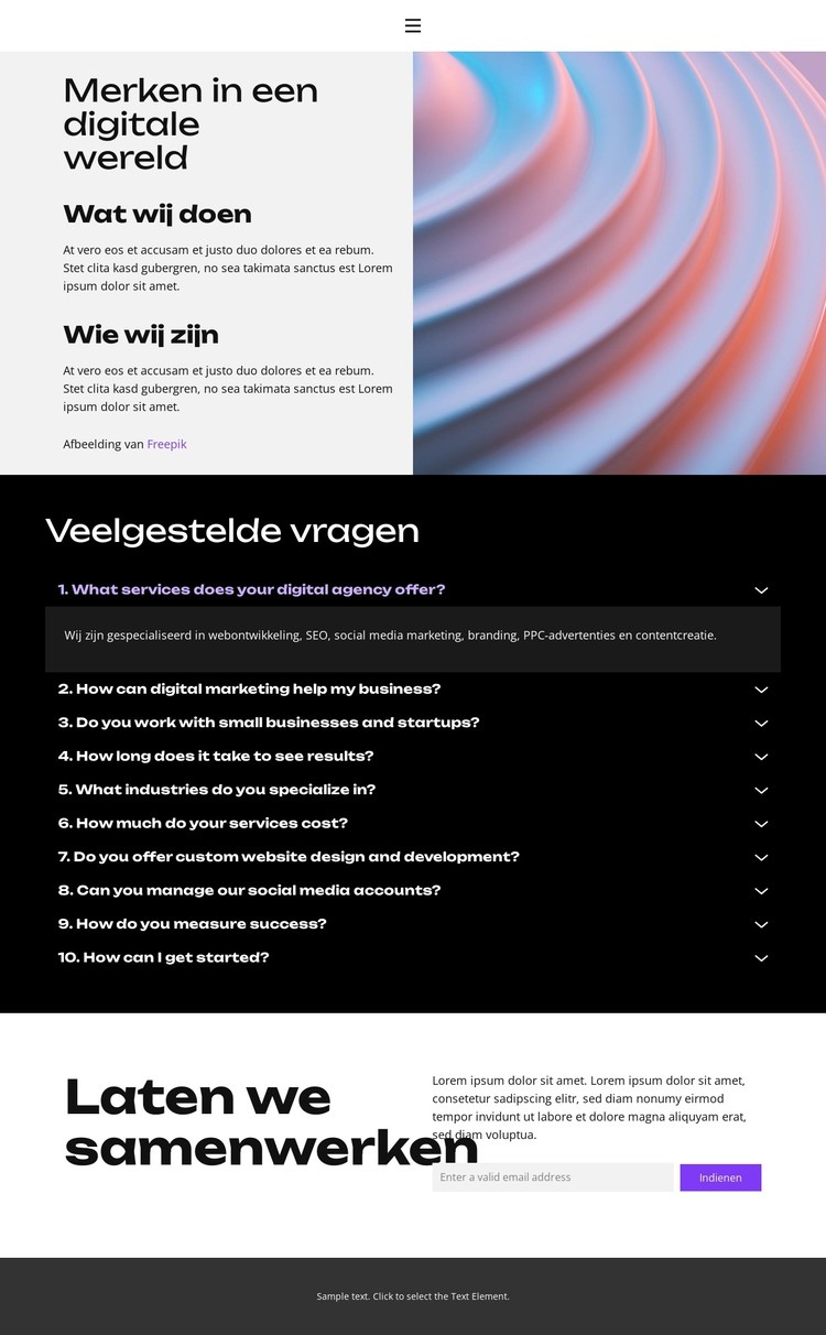 Digitale marketing neemt toe CSS-sjabloon