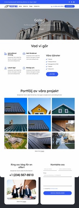 Takportfölj Och Projekt