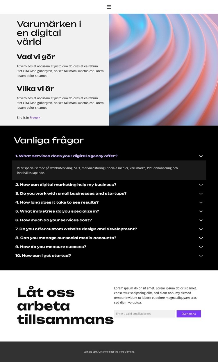 Digital marknadsföring ökar Webbplats mall