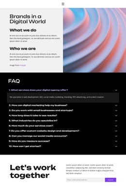 FAQ Page