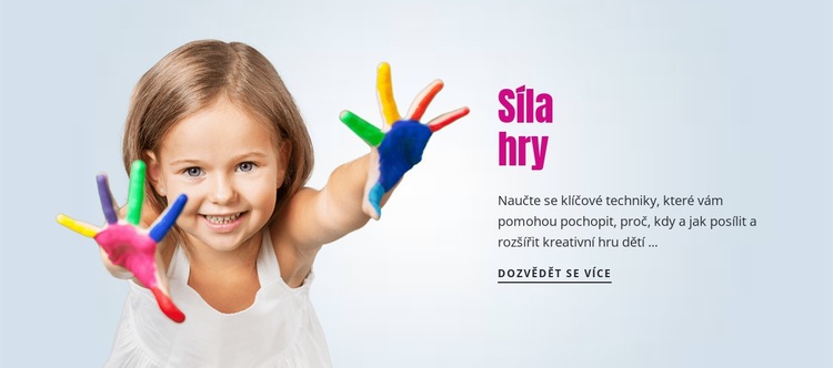 Síla hry Šablona HTML