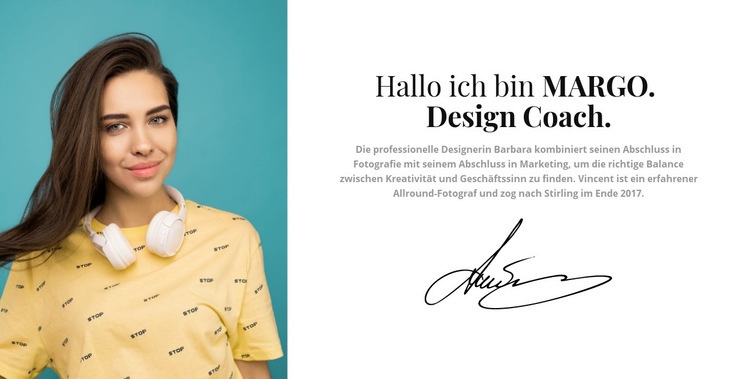 Ihr Design-Coach CSS-Vorlage