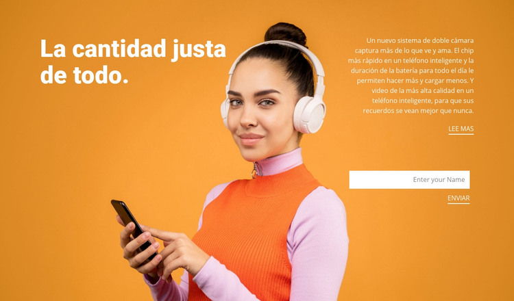 Nuevas tecnologías Plantilla HTML