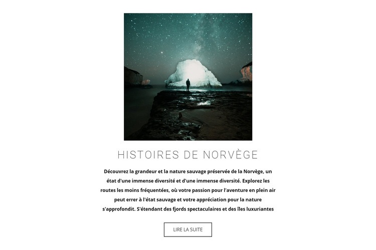 Visiter la Norvège Créateur de site Web HTML