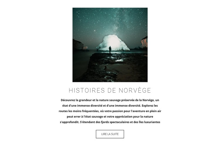 Visiter la Norvège Modèle CSS
