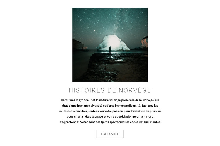 Visiter la Norvège Modèle HTML