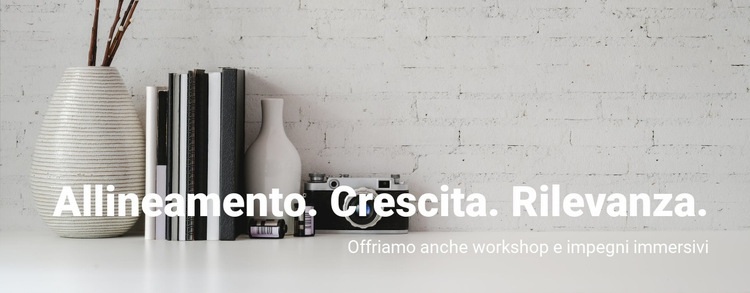 Minimalismo in tutto Mockup del sito web