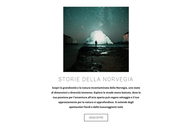 Visita la Norvegia Modello di sito Web