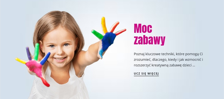 Moc zabawy Szablony do tworzenia witryn internetowych