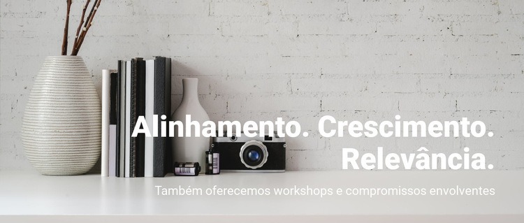 Minimalismo em tudo Maquete do site