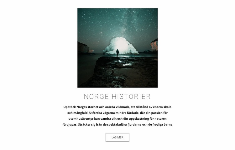 Besök Norge CSS -mall