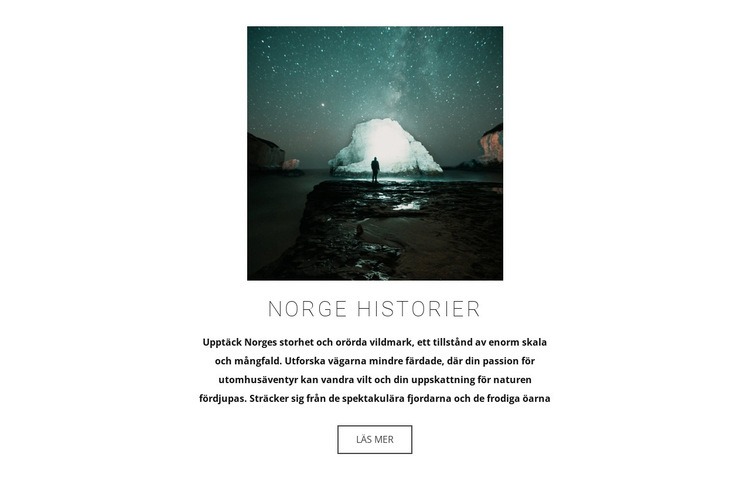 Besök Norge Webbplats mall
