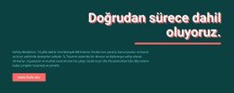 Başlık, Satır, Metin Ve Düğme Için Ücretsiz CSS Düzeni