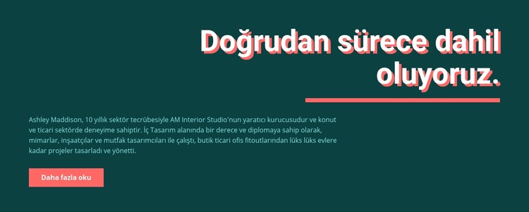 Başlık, satır, metin ve düğme CSS Şablonu