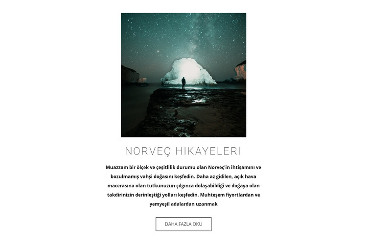 Norveç'i ziyaret edin HTML Şablonu