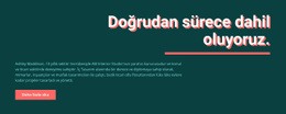 Başlık, Satır, Metin Ve Düğme - Kişisel Web Sitesi Şablonu