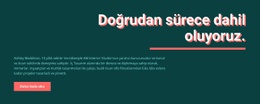Başlık, Satır, Metin Ve Düğme - Web Sitesi Tasarımını Ücretsiz Indirme