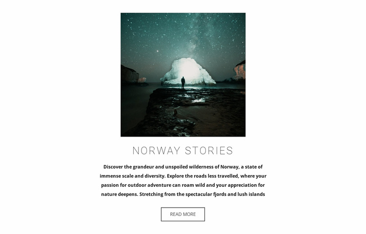 Bezoek Noorwegen Website sjabloon