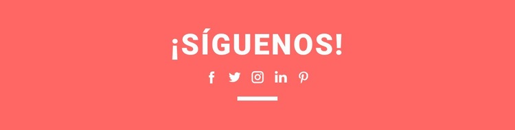 Encuéntrenos en las redes sociales Creador de sitios web HTML