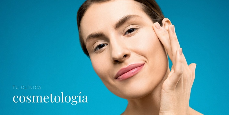 Salón de cosmetología Maqueta de sitio web