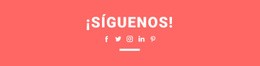 Encuéntrenos En Las Redes Sociales - Plantilla Personal