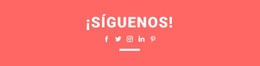 Encuéntrenos En Las Redes Sociales - Plantilla Html De Una Página