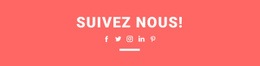 Retrouvez-Nous Sur Les Réseaux Sociaux - Modèle Personnel