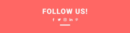 Find Us On Social Media - HTML Template Download