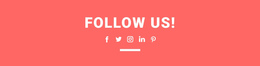 Find Us On Social Media - One Page Html Template