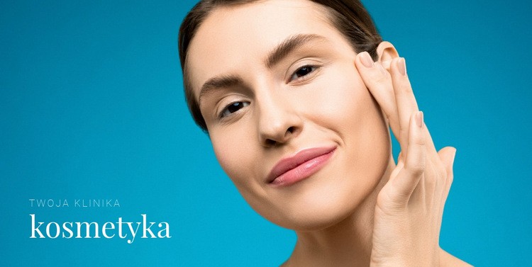Salon kosmetyczny Makieta strony internetowej