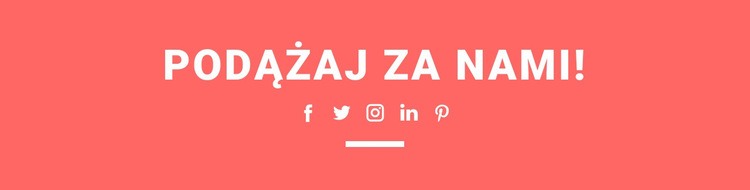 Znajdź nas w mediach społecznościowych Projekt strony internetowej