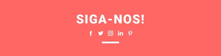 Encontre-nos nas redes sociais Modelo