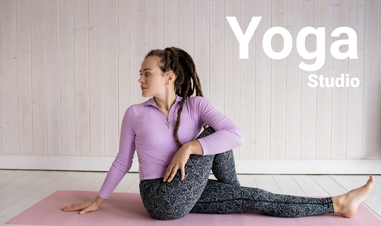 Streame Yoga-Kurse HTML-Vorlage