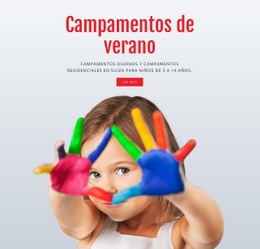 Campamentos De Verano Educativos - Mejor Maqueta De Sitio Web