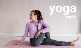Cours De Yoga En Streaming - Modèle D'Une Page