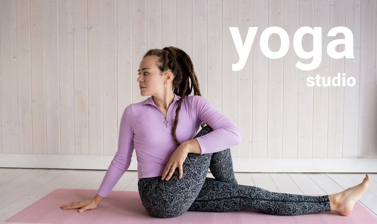 Cours de yoga en streaming Page de destination