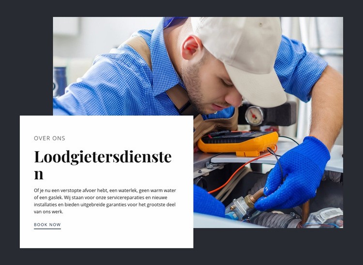 Keuken verbouwen door deskundige loodgieters HTML-sjabloon