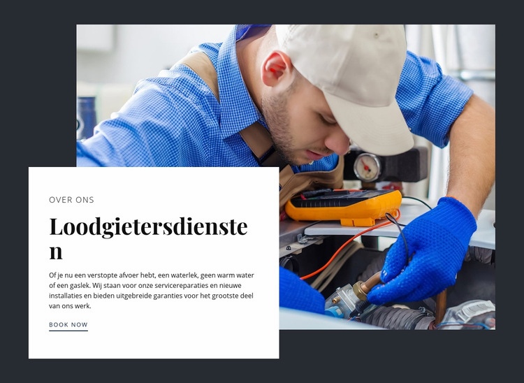 Keuken verbouwen door deskundige loodgieters Website Builder-sjablonen