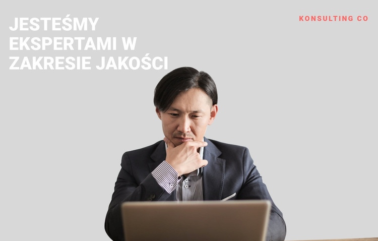 Ekspert biznesowy Szablon witryny sieci Web